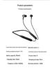 New Neck-Hanging Bluetooth Wireless Sports Earphones with In-ear Magnetic Silicone Design