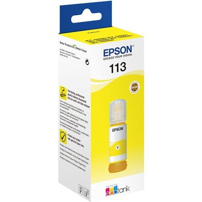 Cartouche d'encre - EPSON - 113 - Jaune - Pigment - Compatible générique
