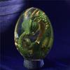 1 stk Krystaller Gjennomsiktig Lava Drageegg Resin Dinosaur-egg Kunstverk Skulptur Statue Ornamental Dinosaur Samling
