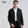 Yalu Men's Business Casual Mid-Length Trench Coat