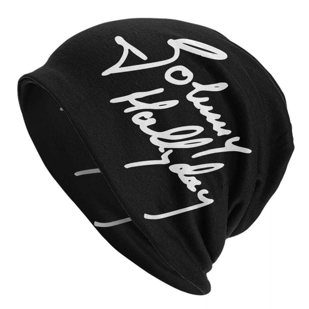 Individuelle Johnny Hallyday Mütze Gestrickte Mütze Unisex Damen Hip Hop Unisex Französischer Popsänger Winter Warm Skullies Beanies Mützen