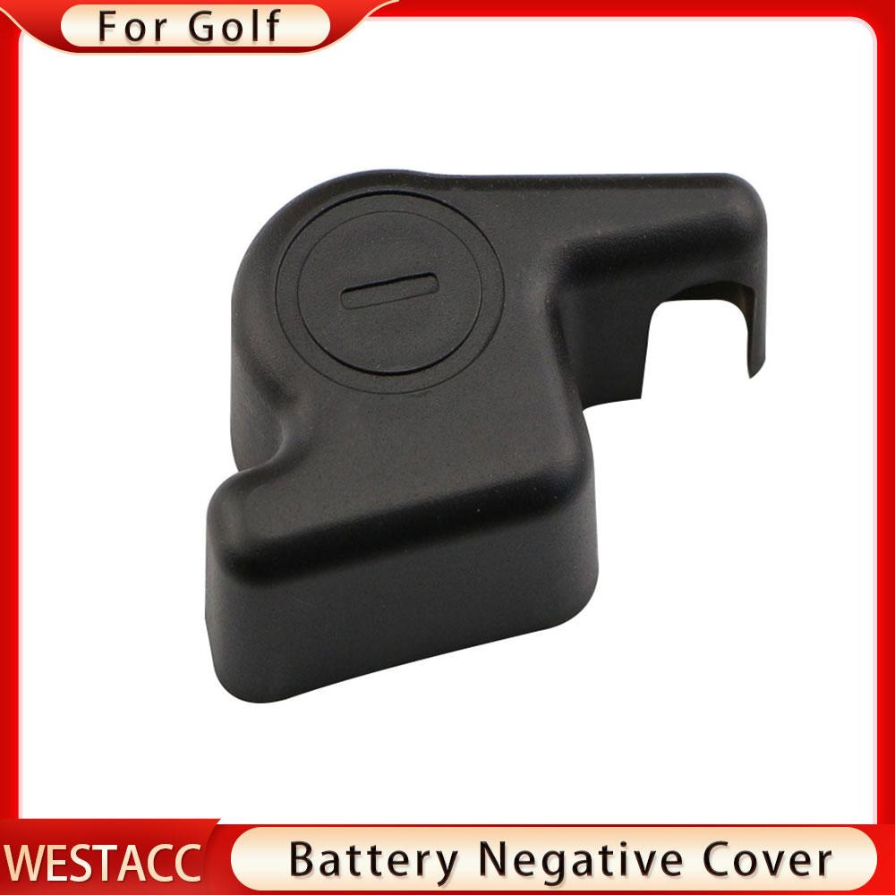 ABS Car Battery Negative Protection Cover for Volkswagen VW Golf 5 6 7 Batteries Electrode Pole Anode Cap Trim