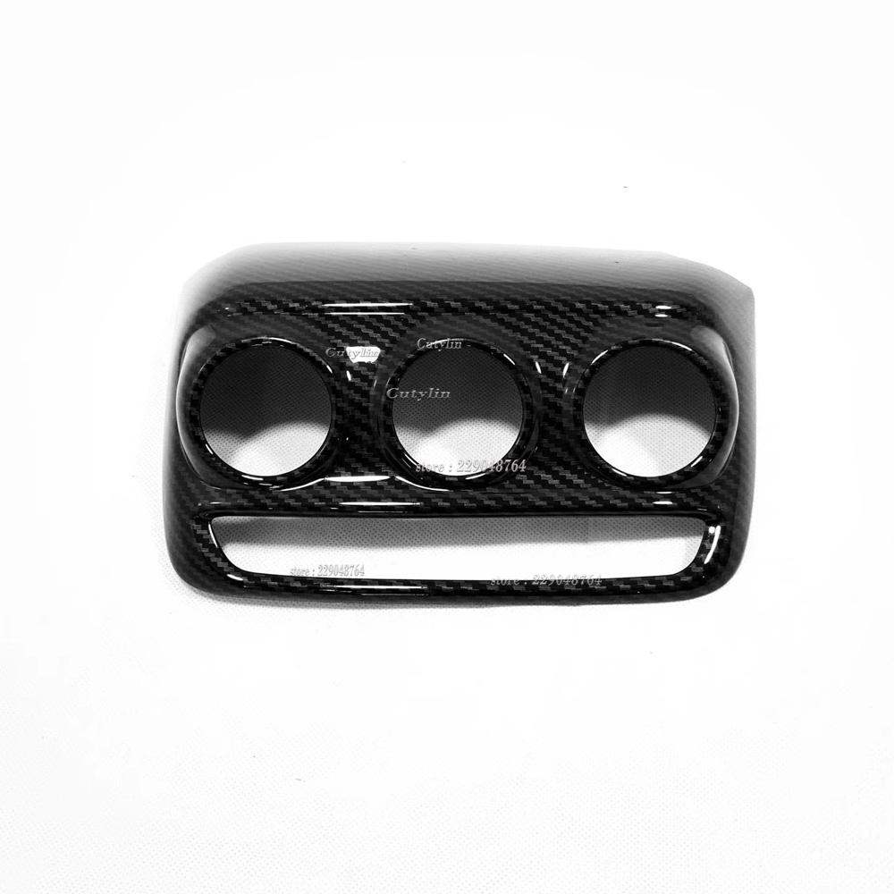 For Chevrolet Tracker Trax    Carbon Fiber Center Air Conditioning Switch Cover Trim Strips Car Styling Accessories