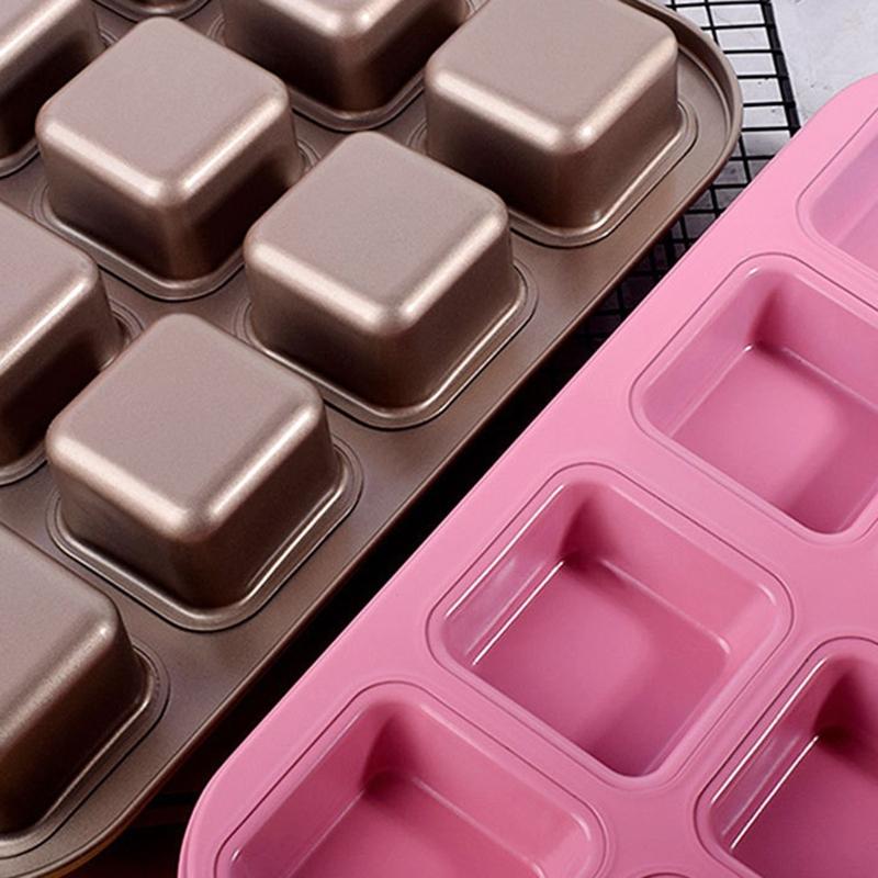 Non-Stick Carbon Steel Baking Pan for Creative Chocolate Cake Mold Home Kitchen X3UC