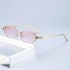 Xiaomi Women Small Oval Sunglasses UV400 Alloy Frame Hollow Decor Temple Gradient Lens Fashion Daily Party Shades