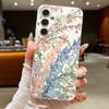 Book Flowers Print Case For Samsung A18 A57 A37 A17 A56 A36 A26 A16 A55 A35 A25 A15 A54 S21 FE S22 S23 S24 Plus S25 S26 Ultra Silicone Cover