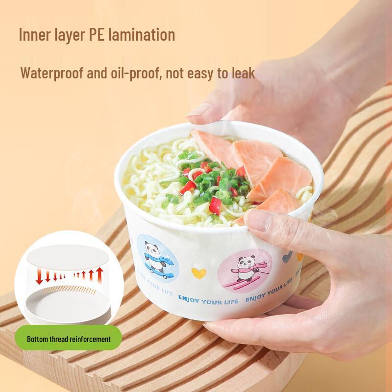 Meiliya 560ml Disposable Food-Grade Paper Bowls