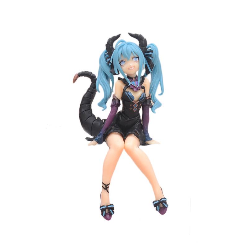 

13CM Hatsune Miku Villain Figure Noodle Stopper Figure Anime Model Doll Toy Gift Collection Ornaments DecorationPVC with box