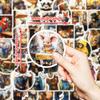 More Than 50 Fine Prints of Non-repetitive Anthropomorphic Animal Graffiti Stickers Pp Waterproof Decorative Stickers