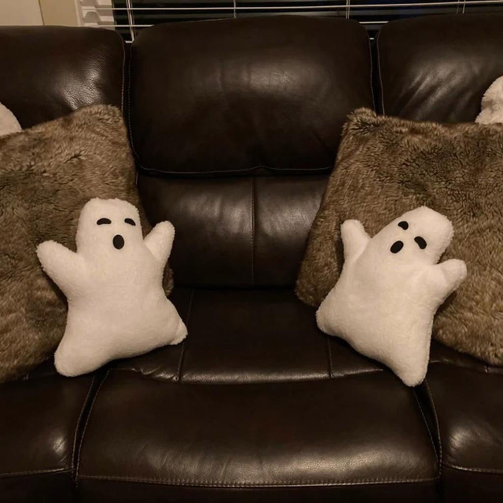 Cute Short Plush Ghost Throw Pillow For Home Sofa Chair Decor Friends Gift 20/30/40CM