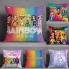 RRainbow High Animation Pillow Case Pillowcase Doublesided Printed Sofa Cushion Bedroom Headboard Pillow