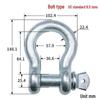 Chenghua Heavy Duty Galvanized D-Type Lifting Shackle Bow Bolt
