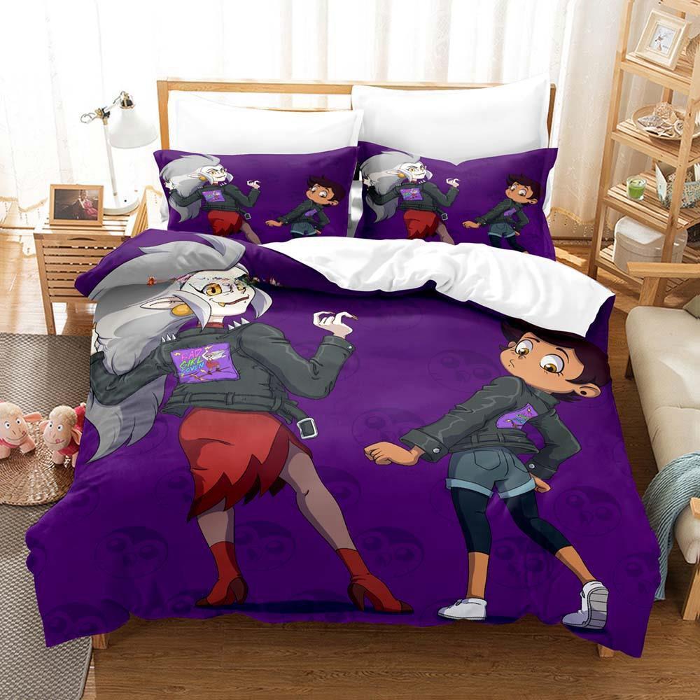 New Bad Girl Coven Bedding Set Single Twin Full Queen King Size Bed Set Adult Kid Bedroom Duvet Cover Sets Anime Bed Sheet Set