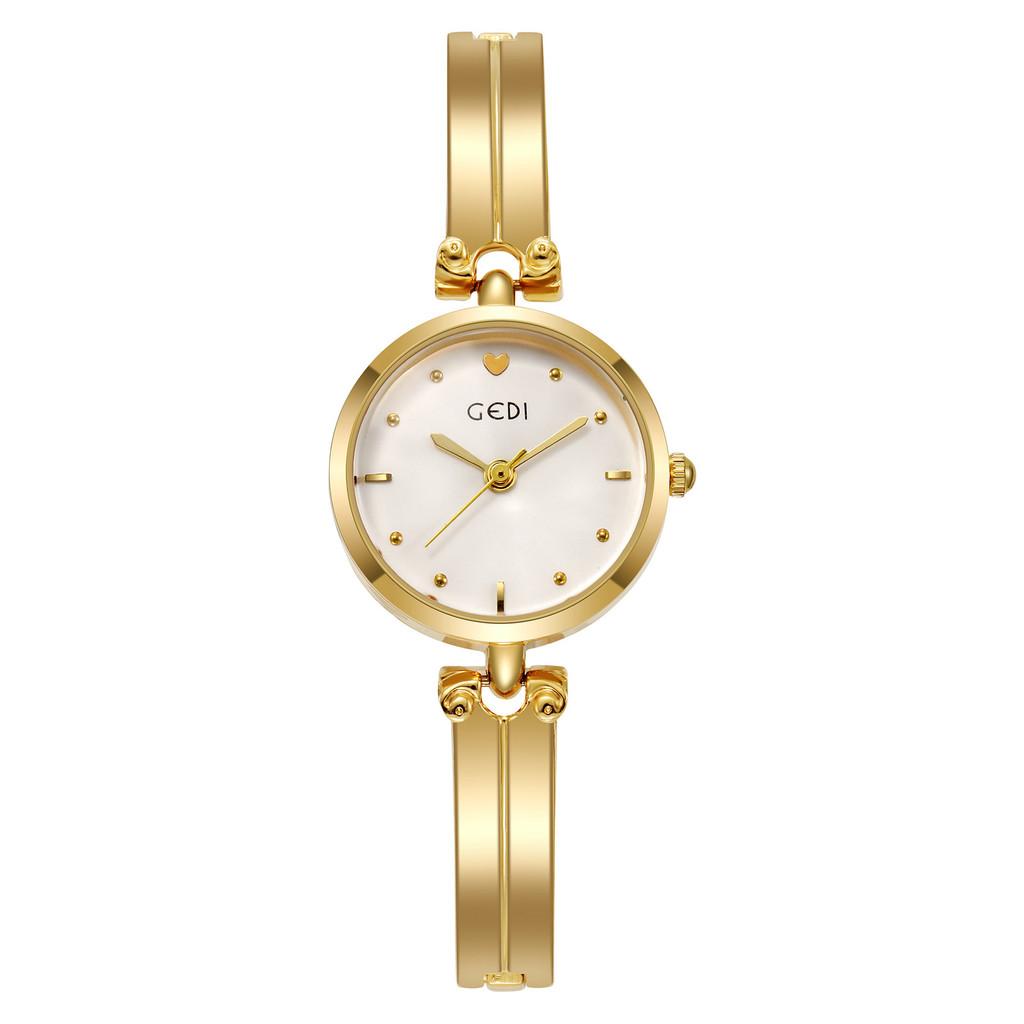 Ladies Quartz Watch With Waterproof Alloy Band And Decorative Dial For Casual Wear