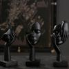 Abstract Art Woman Face Statue with Strong Texture for Office Home Decoration