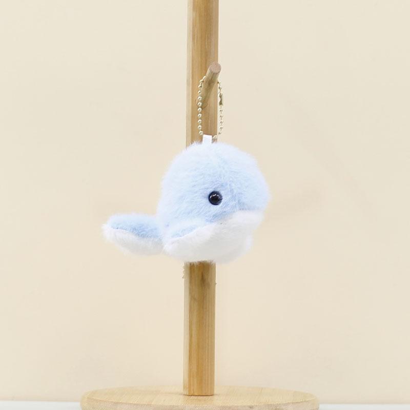 

Sweet Dolphin Plush Keychain Adorable Toy In Pastel Colors For Bags And Backpacks Sky Blue Dolphin