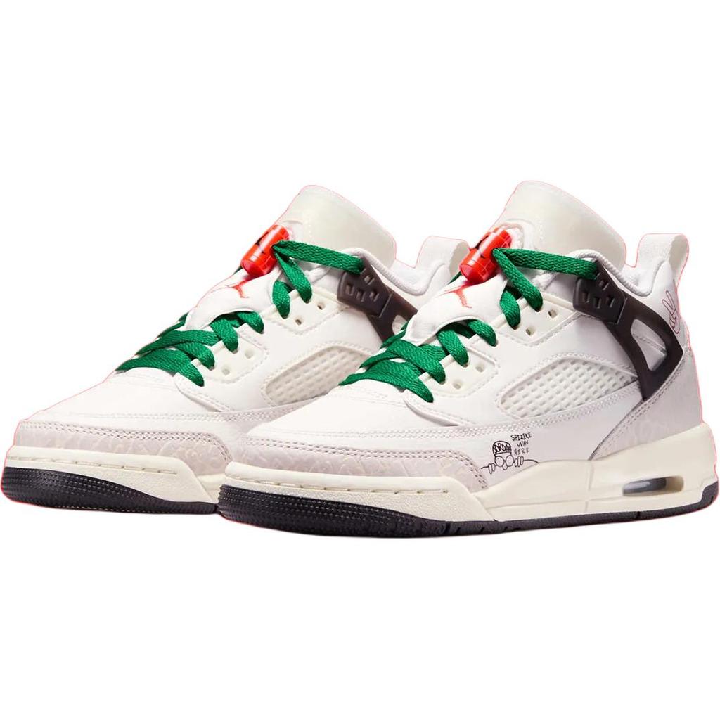 New Jordan Spizike Anti Slip Wear Resistant Mid Top Children's Basketball Shoes White Kids' HQ1670-183