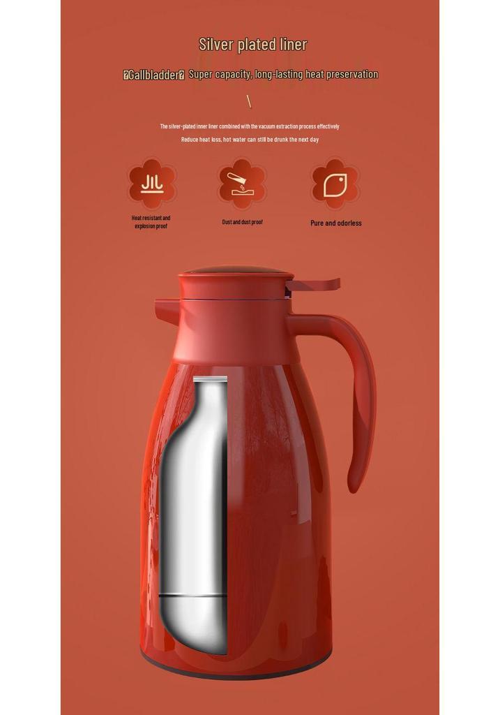 Wedding Gift Set: Large Capacity Glass Liner Thermos Flask & Water Bottle