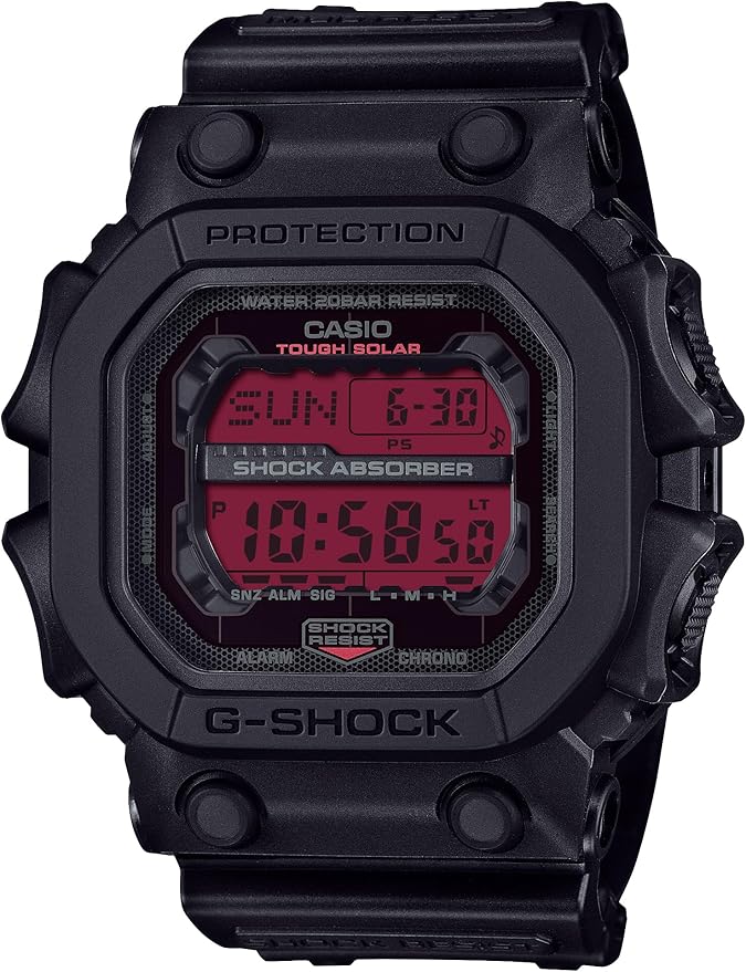 

Часы черные [Casio] G-Shock [GX-56BBR-1JF] мужские красный/чёрный
