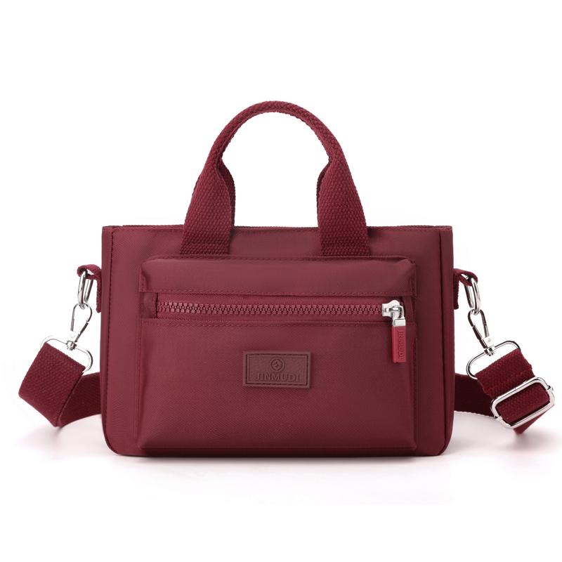 Waterproof Nylon Shoulder Bag Women's Multi-Compartment Mobile Phone Bag Handbag Crossbody Bag