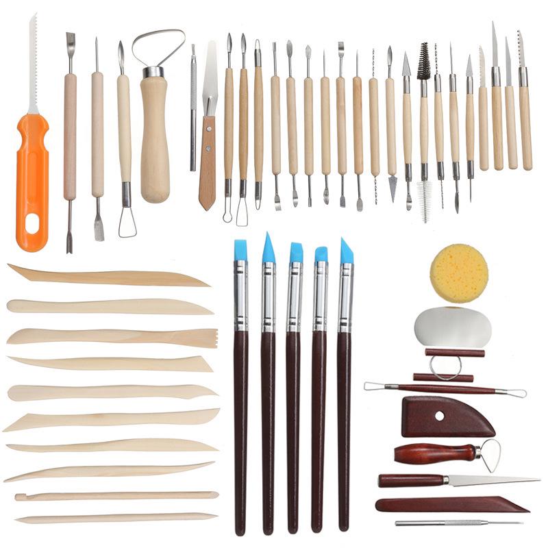 Pottery Tools Multi-Specification Clay Carving Knife Set for DIY Clay Sculpting and Trimming