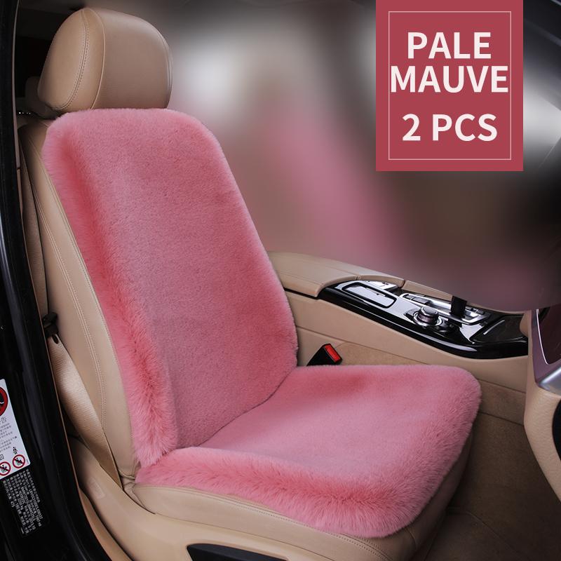 Universal Winter Car Seat Cushion Headrest Faux Fur Sheepskin Front Rear Thickened Plush Car Seat Cover Warm Fluffy Auto Cushion