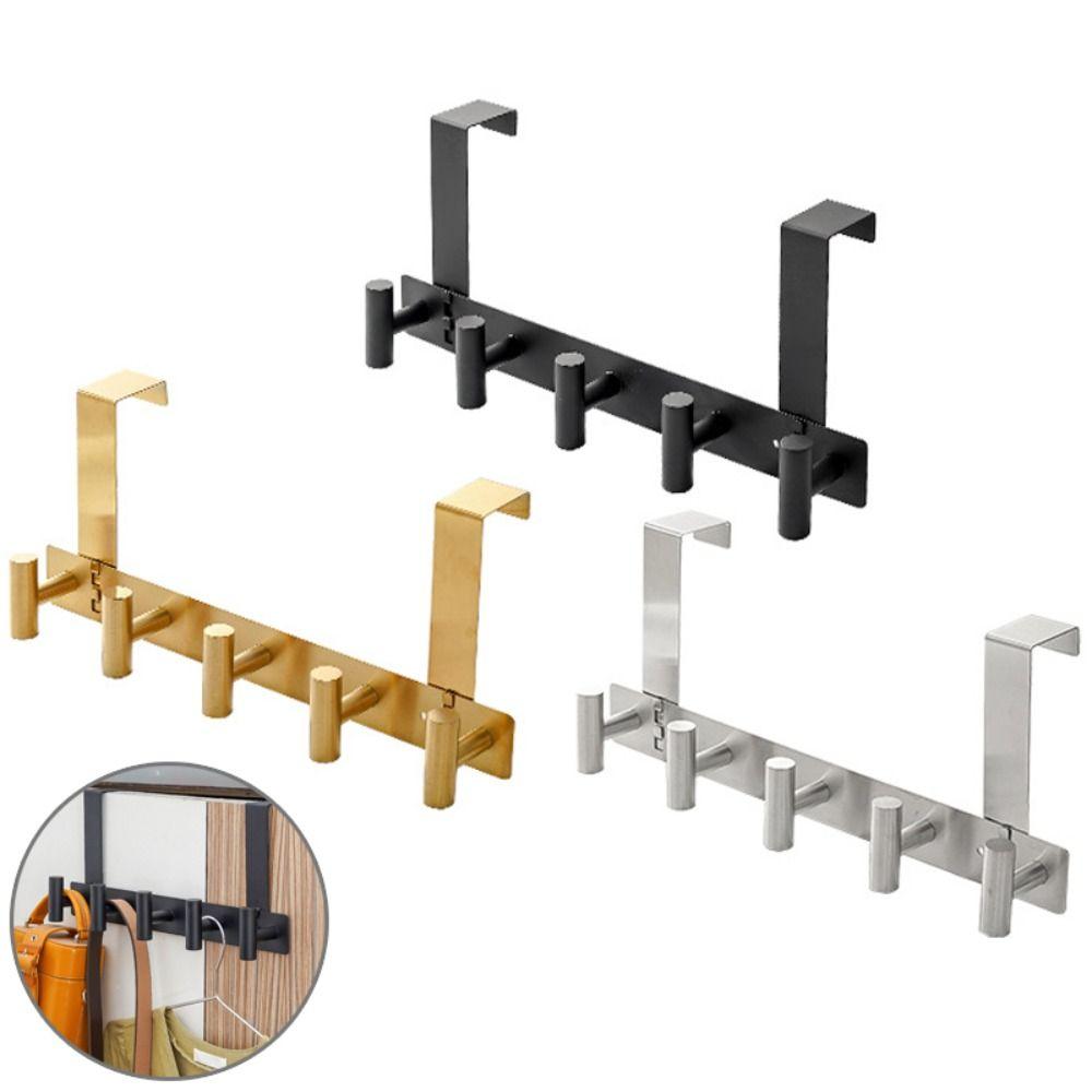 Heavy Duty Door Hanger Space-Saving Coat Rack Towel Organizer  Kitchen Bathroom Accessories