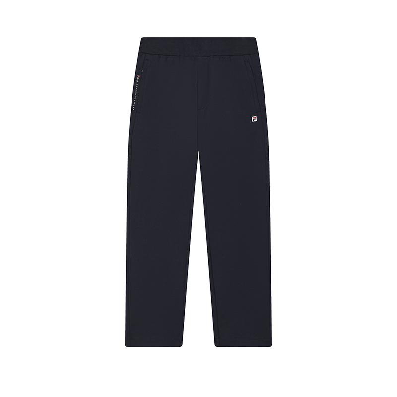 Fila The Louvre Palace Straight Simple Logo Knitted Sports Pants Men Bottoms Legendary-Blue F11M431606FNV