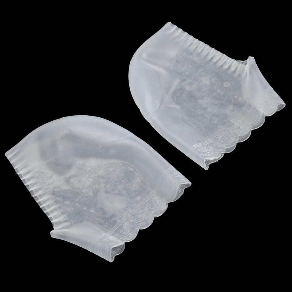 Silicone Heel Sleeve for Foot Care Elastic & Pain Relief White Color