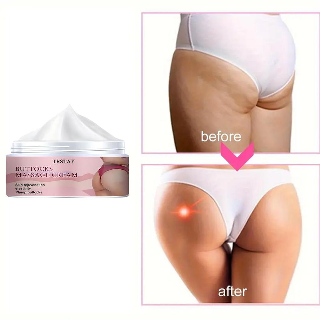 Bělící masážní krém obnovuje elasticitu pokožky, rozjasňuje a vyživuje pokožku a vypíná hýždě krémem