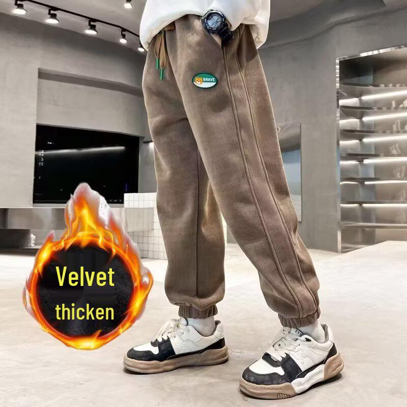 

Boys Corduroy Fleece-lined Sweatpants - Spring/Fall 2025 Collection 170