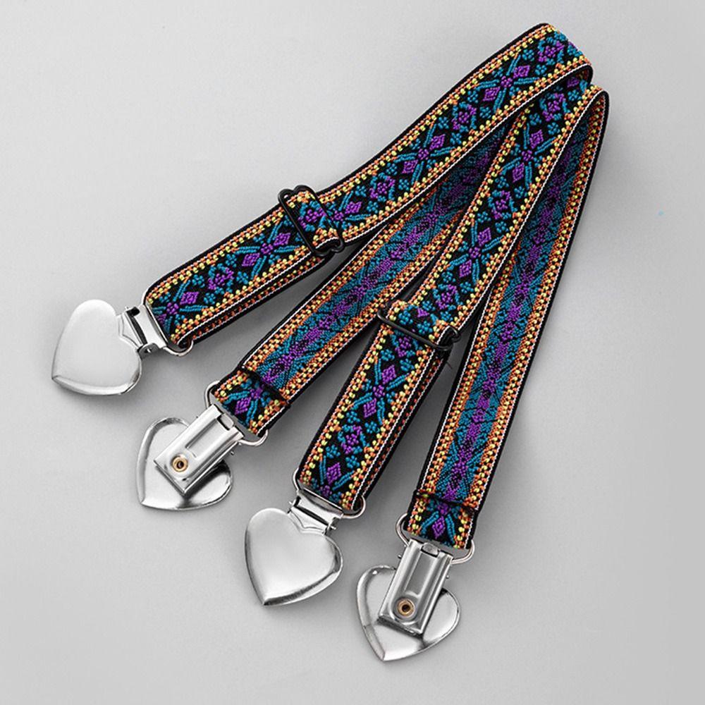 Ethnic Style Lingerie Shoulder Straps Rhinestones Elastic Bra Shoulder Strap Detachable Letters Bra Decorative Strap