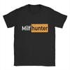 Cool Or Funny Men's T Shirts   Milf Hunter Sticker Novelty Tees Short Sleeve O Neck T-Shirts Pure Cotton Gift Idea Clothing