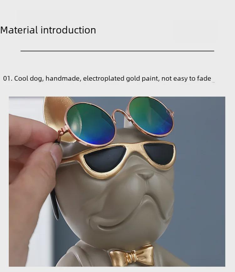 Luxury Dog Tray Ornament for Living Room TV Cabinet – Elegant Home Décor & Creative Storage, Perfect Housewarming Gift