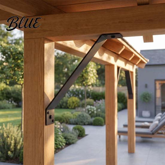 Load Bearing Support Duty Mild Angle for 45 Degree Bracket 4PCS Pergola Heavy Rust Resistant