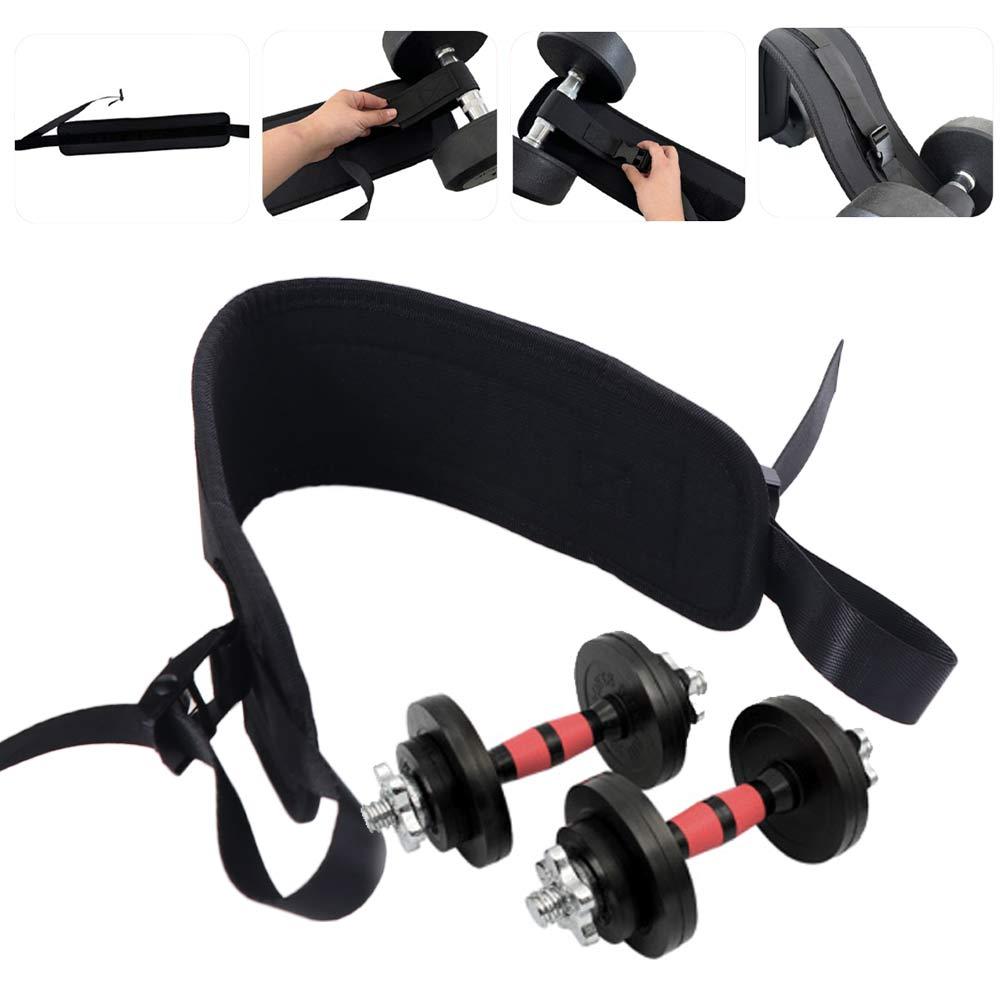 Easy to Use Hip Thrust Belt Non-Slip Grip Waist Hip Thrust Pad Heavy-Duty Dumbbell Band  Exercise