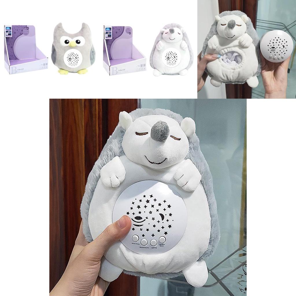 Interactive Cross-border Children's Animal Starry Sky Projector With Lights And Music Unicorn And Elephant Plush Toy