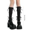 Japanese Style Shimmering Rib Knitted Middle Tube Calf Socks for Women Girls Cute Ribbon Bowknot Long Socks Stockings