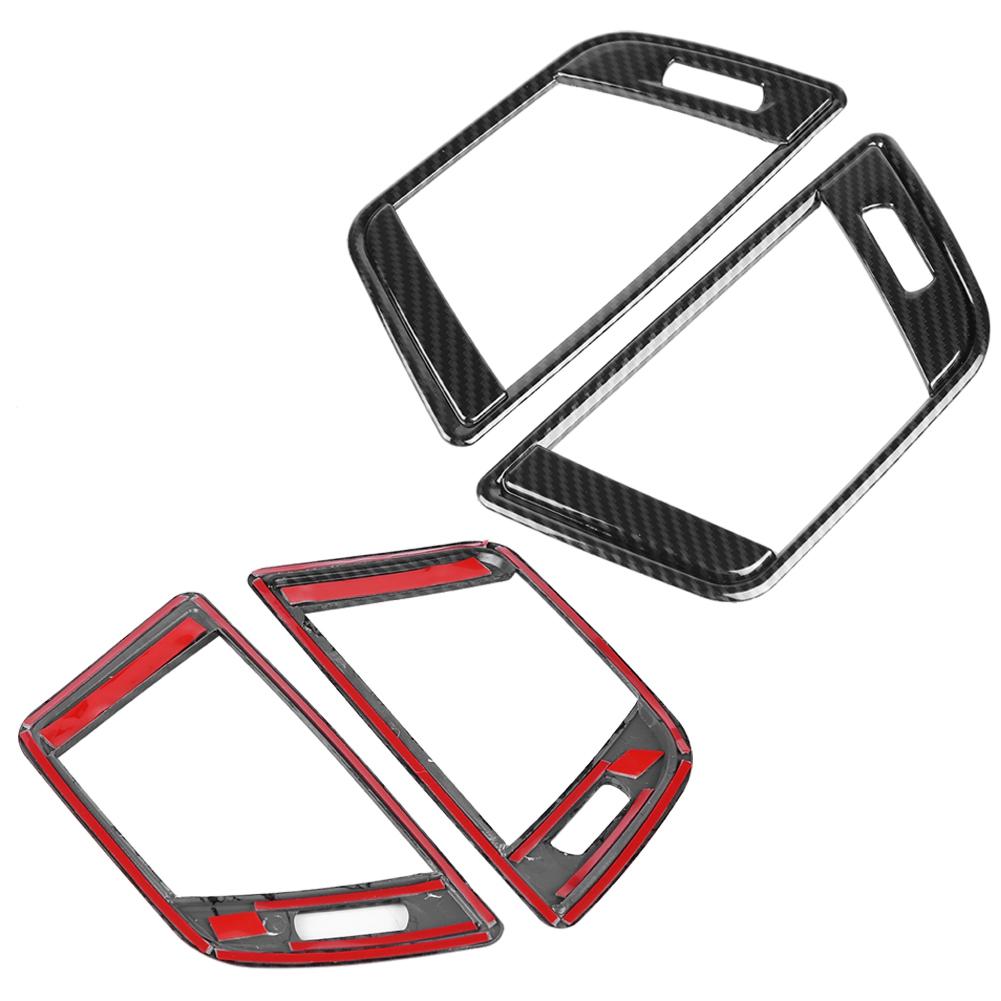 2Pcs Carbon Fiber Style Side Air Conditioning Vent Cover Trim for 3 Series F30 13‑18