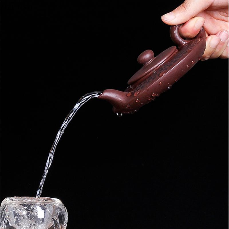 140ml China Yixing Zisha Teapot Purple Clay Pot Home Handmade Kettle Teaware Purple Clay Teapot Tea Utensils Tea Making Tools