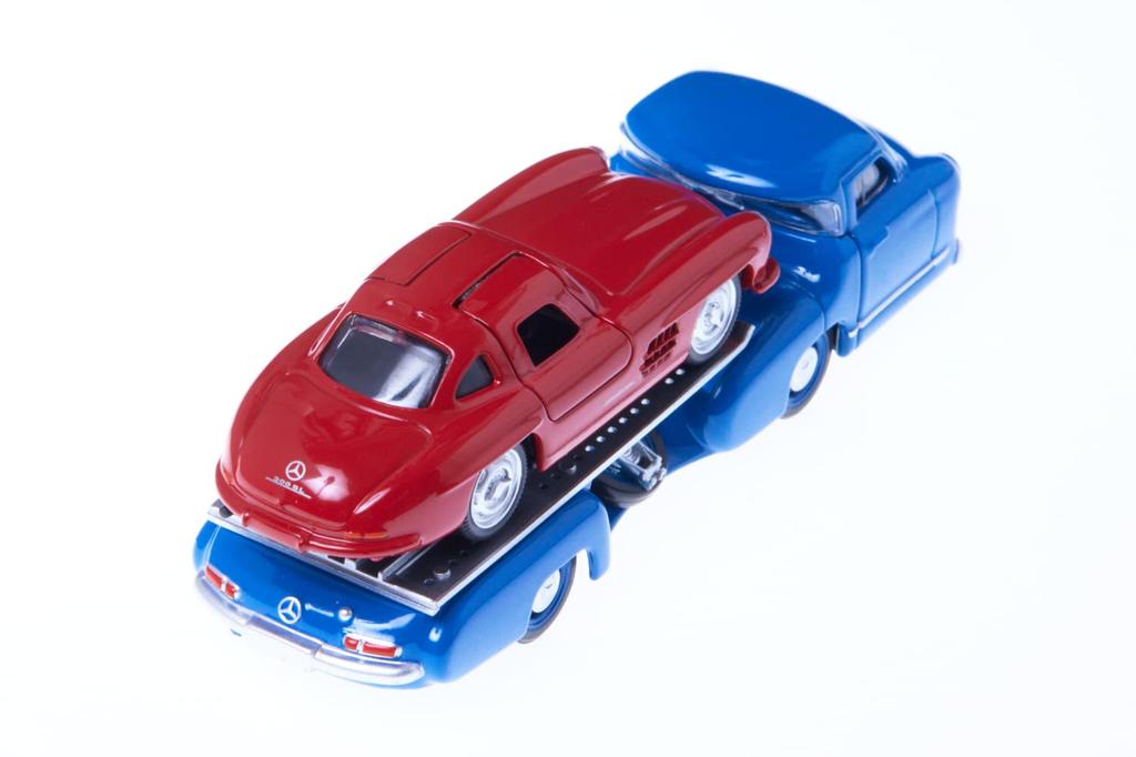 NOREV Mini Car Mercedes Benz Transporter Benz 300SL Set 1/64 [Item]