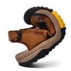 FashionSandals for Men Summer 2024 Fashion Mesh Slippers Leather Sandals Male Slip-on Casual Sandals Beach Male Slippers Plus 38-45