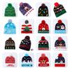 Unique Patterned Christmas Beanie Hat With Bright Led Lights For Winter Cheer