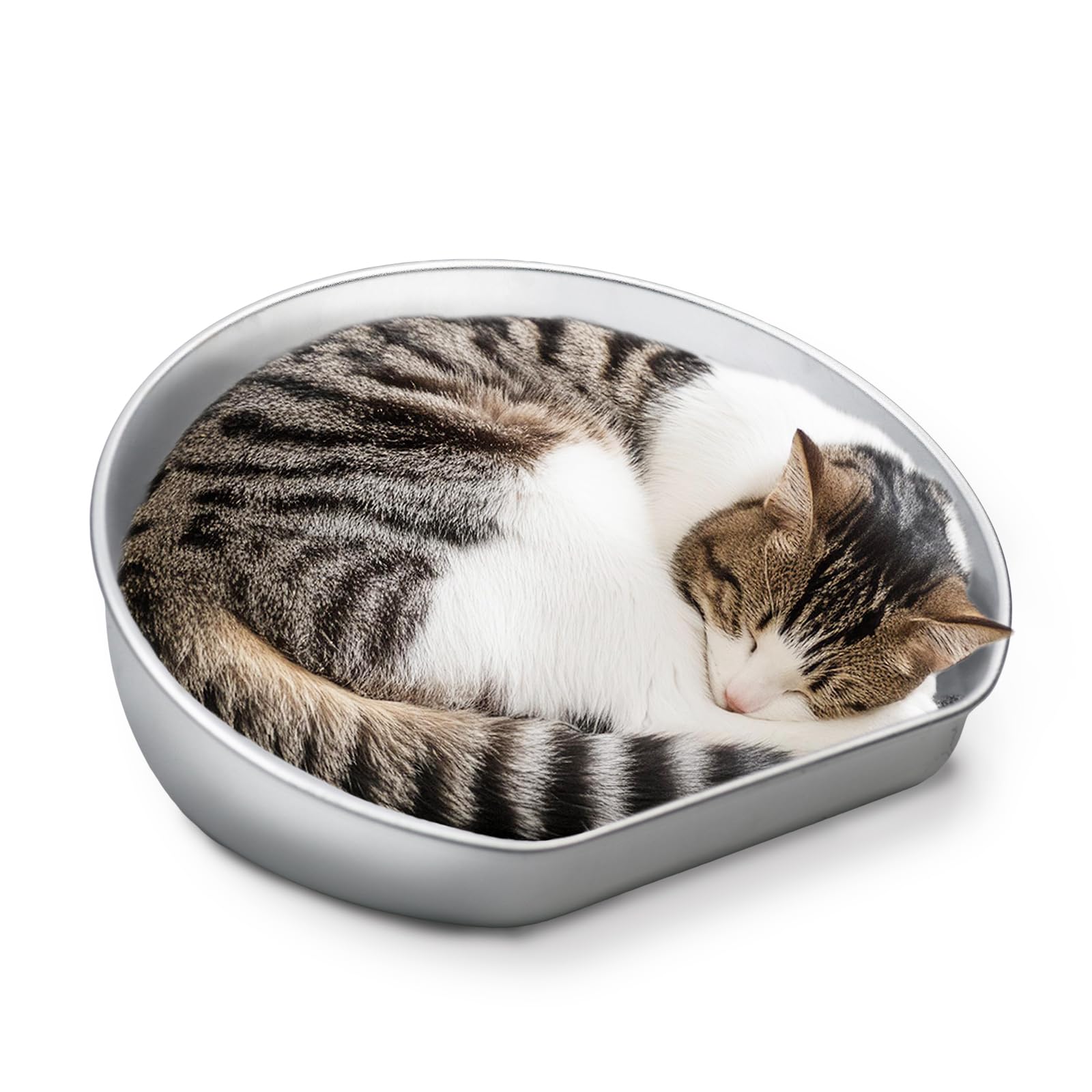 

Pets Family Cat Deep Aluminum Cat Cats Cooling Summer Heat Cat Cooling Suitable for Small Dogs Pot, Pot, Love, Feeling, Relief, Bed, Tub, (Medium)