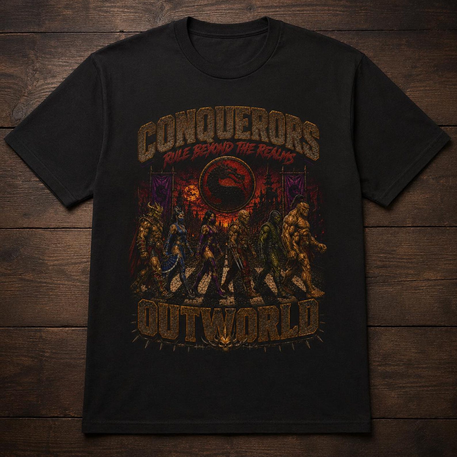 Mortal Kombat Outworld Abbey Road Tee XL