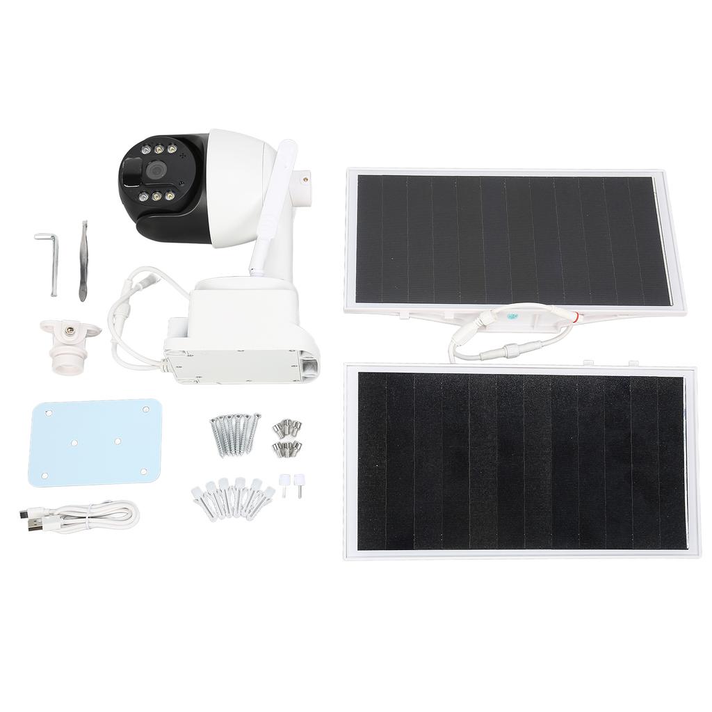 Outdoor Security Solar Camera Night Vision 2 Way O PIR Motion Detection Alarm Cloud Storage