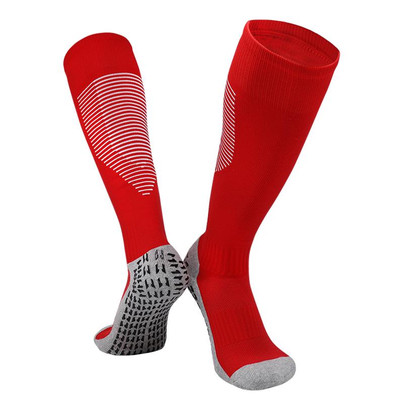 Men's Non-Slip Long Tube Football Socks - Professional Sports Socks with Towel Bottom for Training and Competition