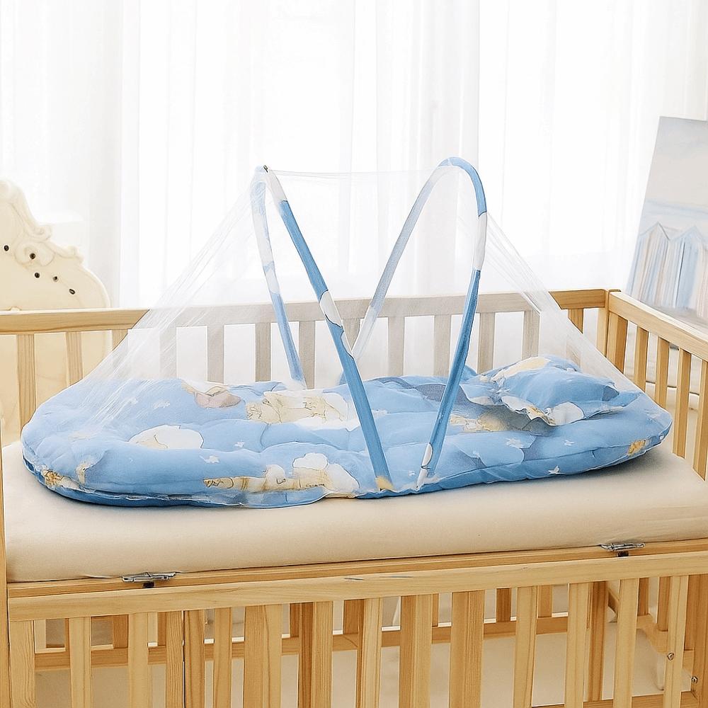Polyester Infant Mosquito Nets Mesh Crib Tent Lightweight Foldable Bed Net  Travel Netting