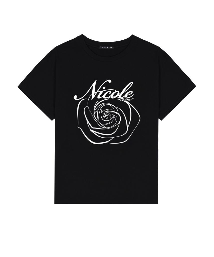 Nigaennikol Nicole Rose Sleeve Top_Black White