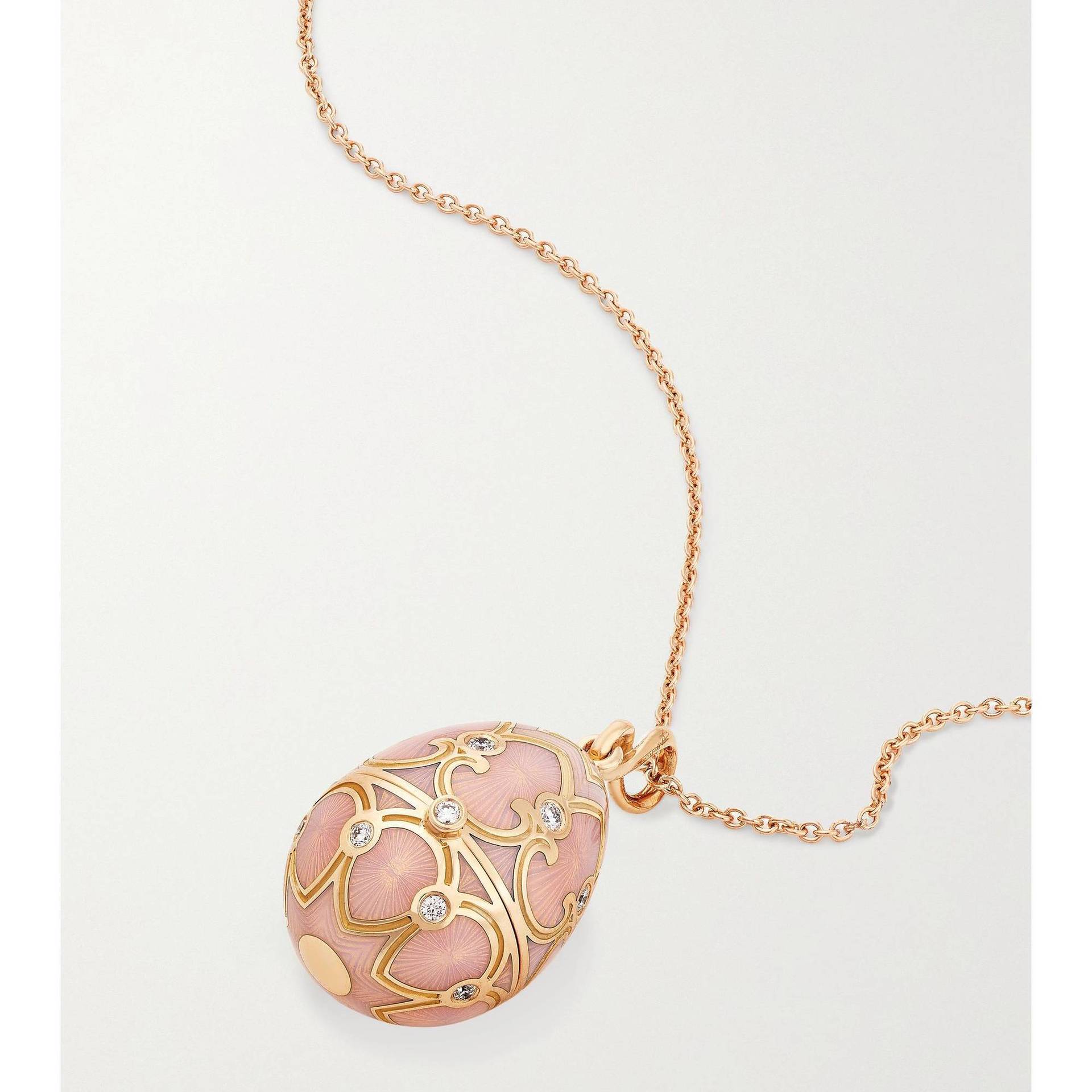 Vintage Openable Egg Locket Necklace, Enamel Heart Inside Luxury Retro Pocket Pendant Gift Jewelry розовый